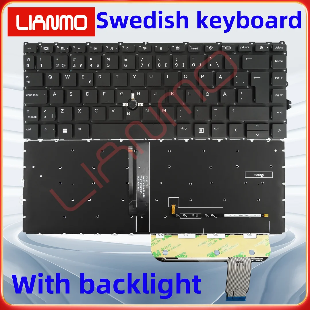 US/UK/Spain/Sweden/Switze Laptop keyboard suitable for HP 840 G7 840 G8 845 G7 845 G8 745 G7 745 G8 zbook14 G7 G8 With backlight