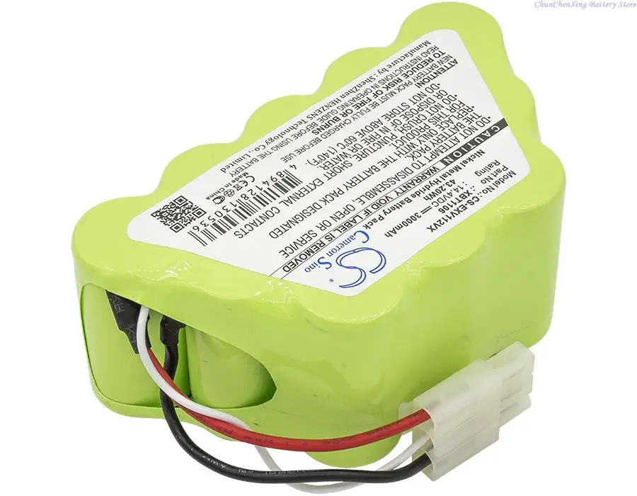 14.4V 3000mAh Vacuum Battery XBT1106 for Euro Pro/Shark Navigator Freestyle Pro, SV1106, SV1107, SV1112, XB-1100, SV1115,SV-1107