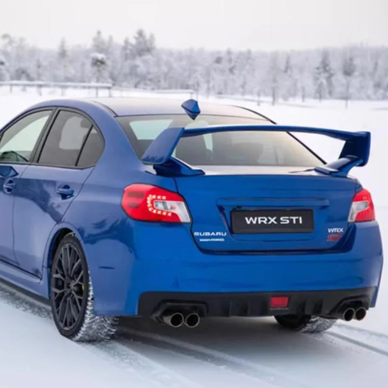 

Синий, для Subaru WRX STI 2014-2021 год на крышу, большой спойлер, крыло багажника автомобиля, задняя часть губы, комплект кузова, аксессуары