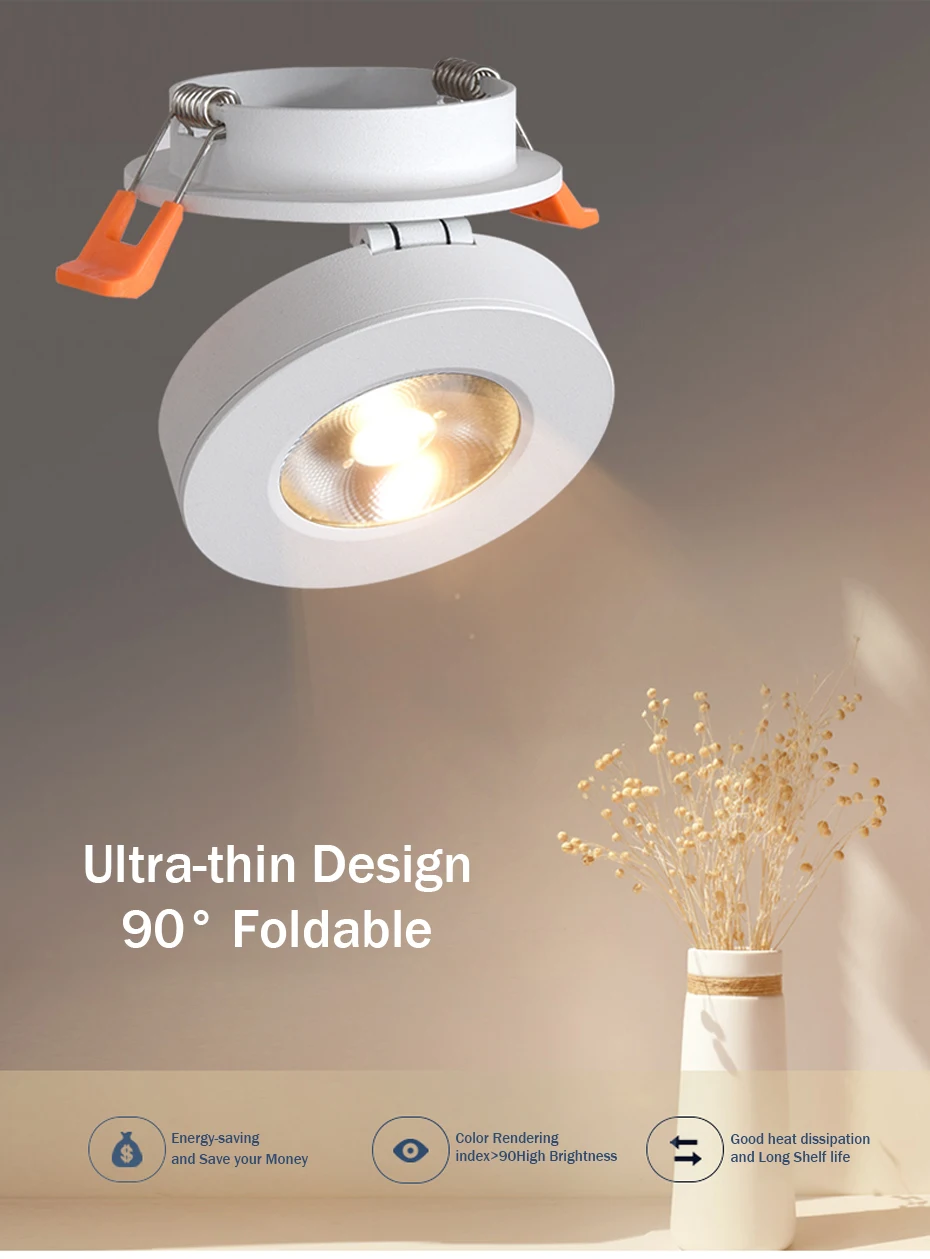 10 W dimmbarer LED-Downlight-Strahler, 10 W LED-Deckeneinbauleuchten, Glühbirnenlampe für Badezimmer, Wohnzimmer, Geschäfte, Innenbeleuchtung