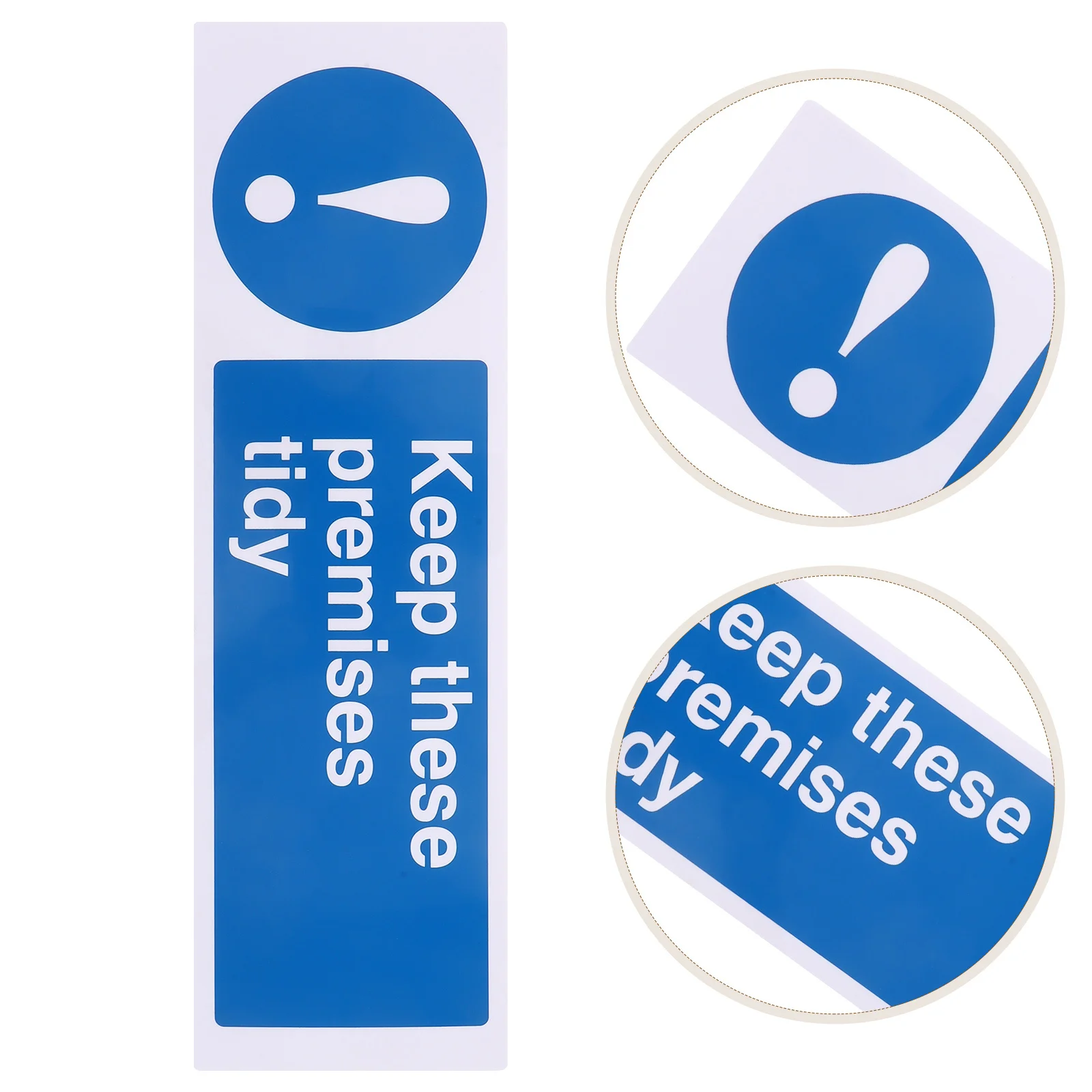 

Self Adhesive Safety Sign Tidy Warning Identification Sticker For Office Hotel School Business Industrial Premises Keep Clean