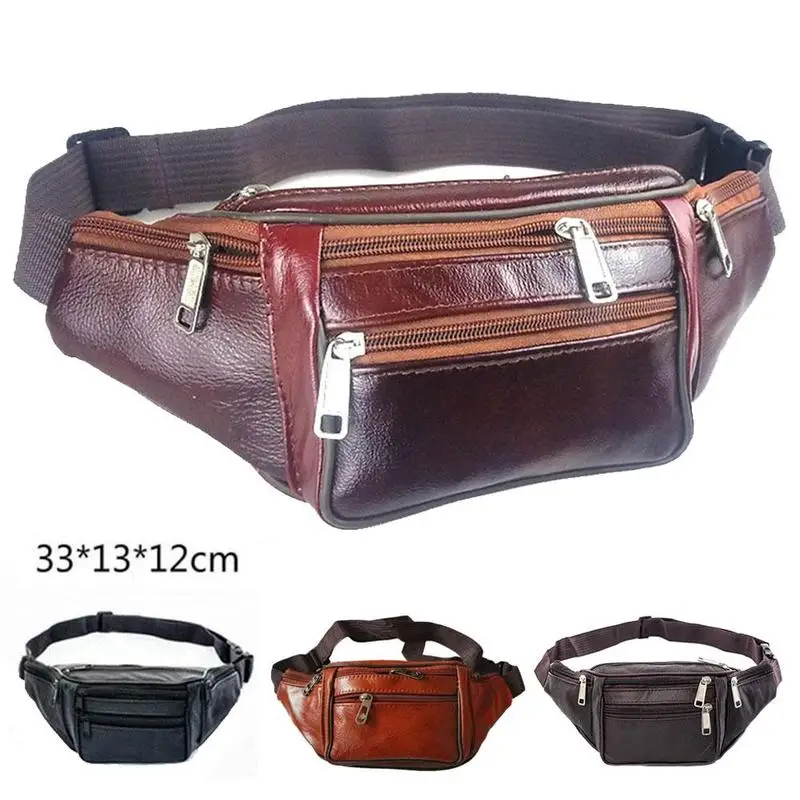 Herren-Gürteltasche aus PU-Leder, Hüfttasche, Kunstleder-Bauchtasche, modische, luxuriöse kleine Umhängetasche für Männer – Detail 36