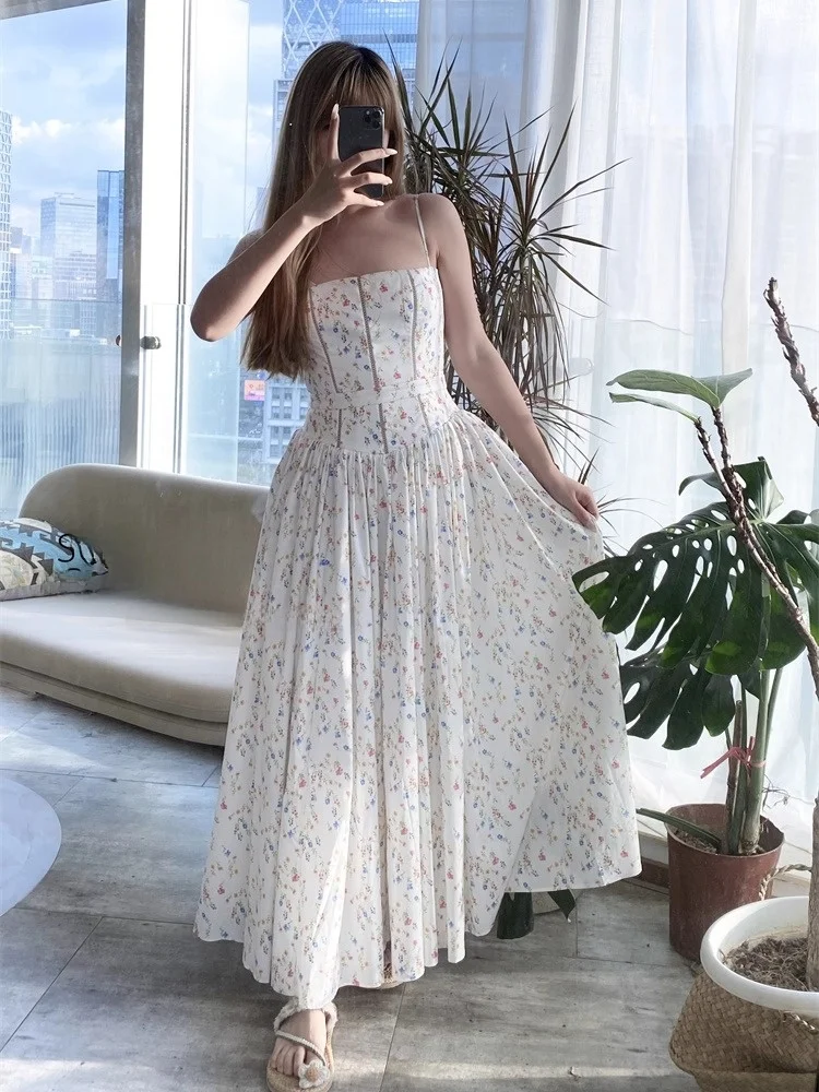 Susan Ele Vaion Sle Strapl Bicolore A-line Vita snellente Dr Sweet Sle Vita alta Estate Donna Dr