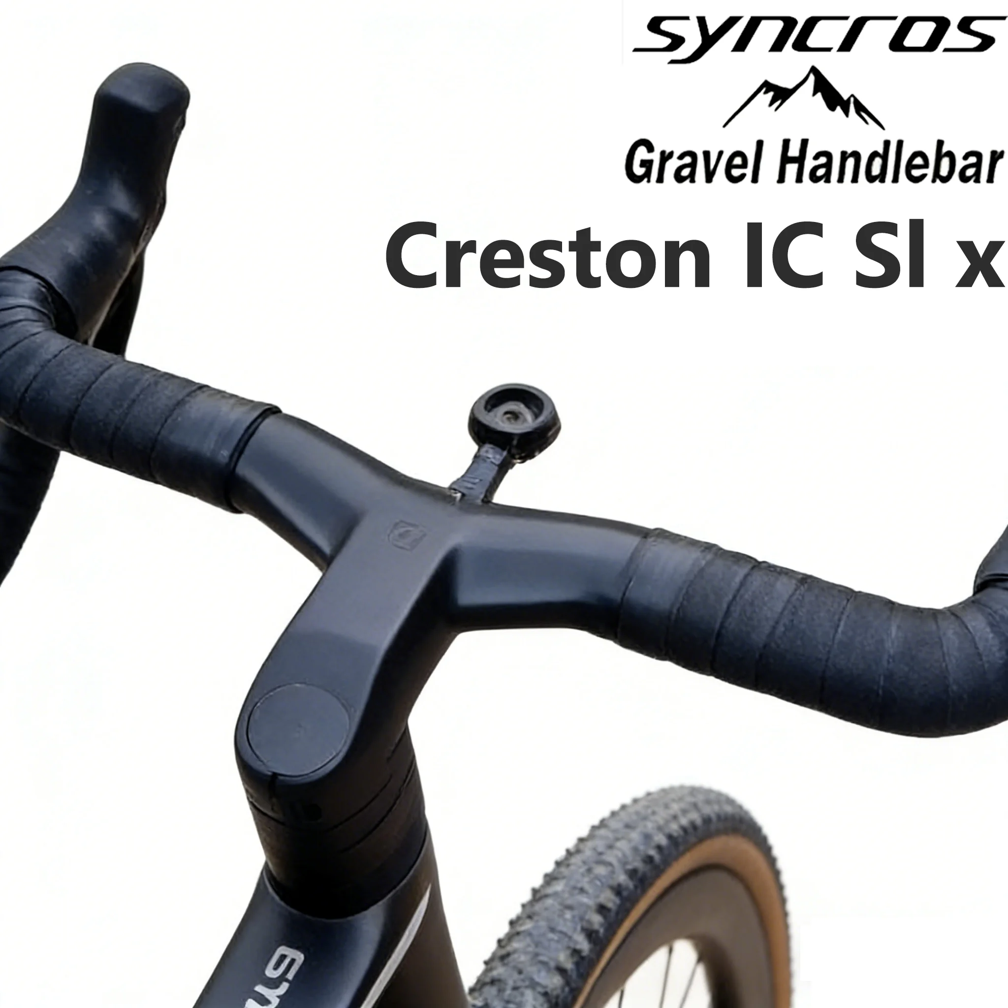 

Syncros Creston IC Sl X T1000 Carbon Integrated Full Internal Cable Routing Road Bicycle Handlebar Gravel Cockpit Di2