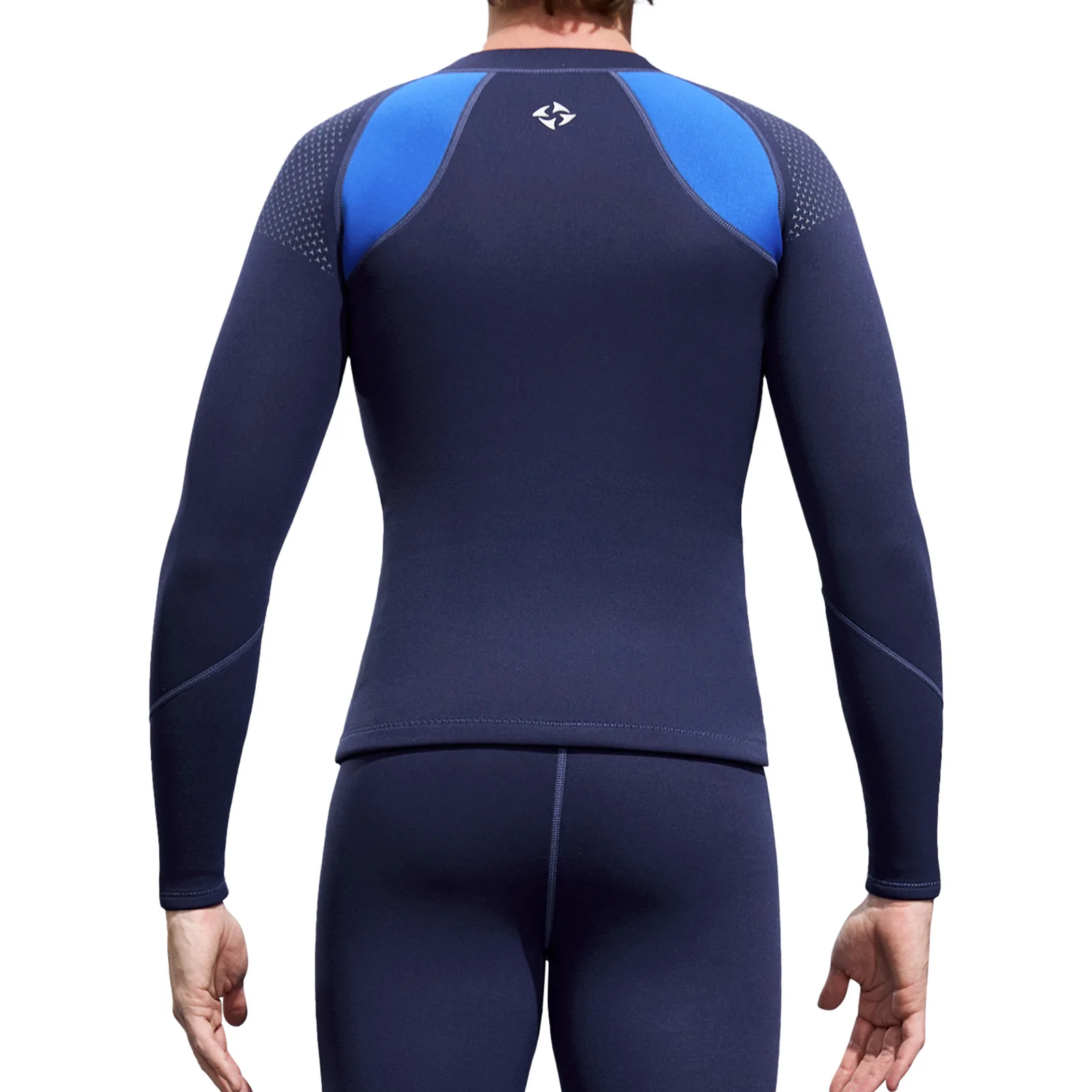 Herren Rash Guard Tops 3mm Neopren Neoprenanzug Bademode Langarm Farbblock Beachwear Tank Top Schnorcheln Surfen Tauchen Badeanzug