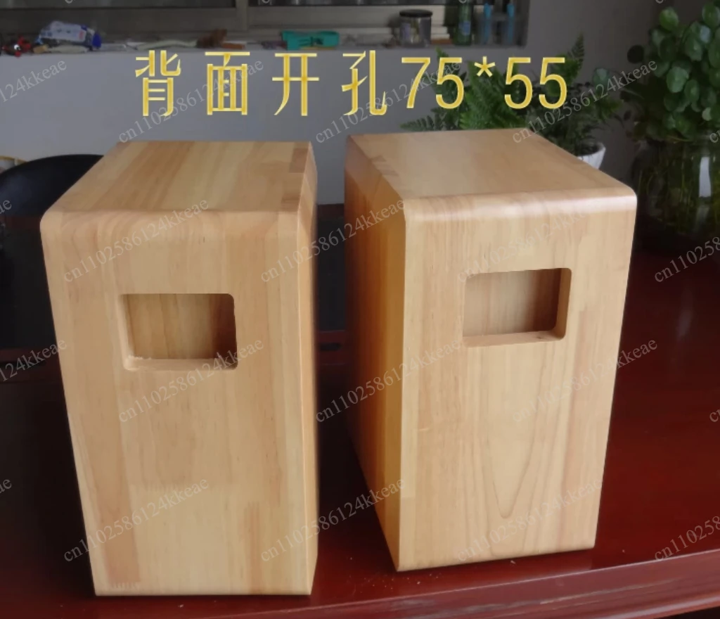 2Inch 3in 4inch Maze Wooden Speakers Are Customized, Computer Desktop Empty Box, Bookshelf, and A Pair of Stereos Are DIY