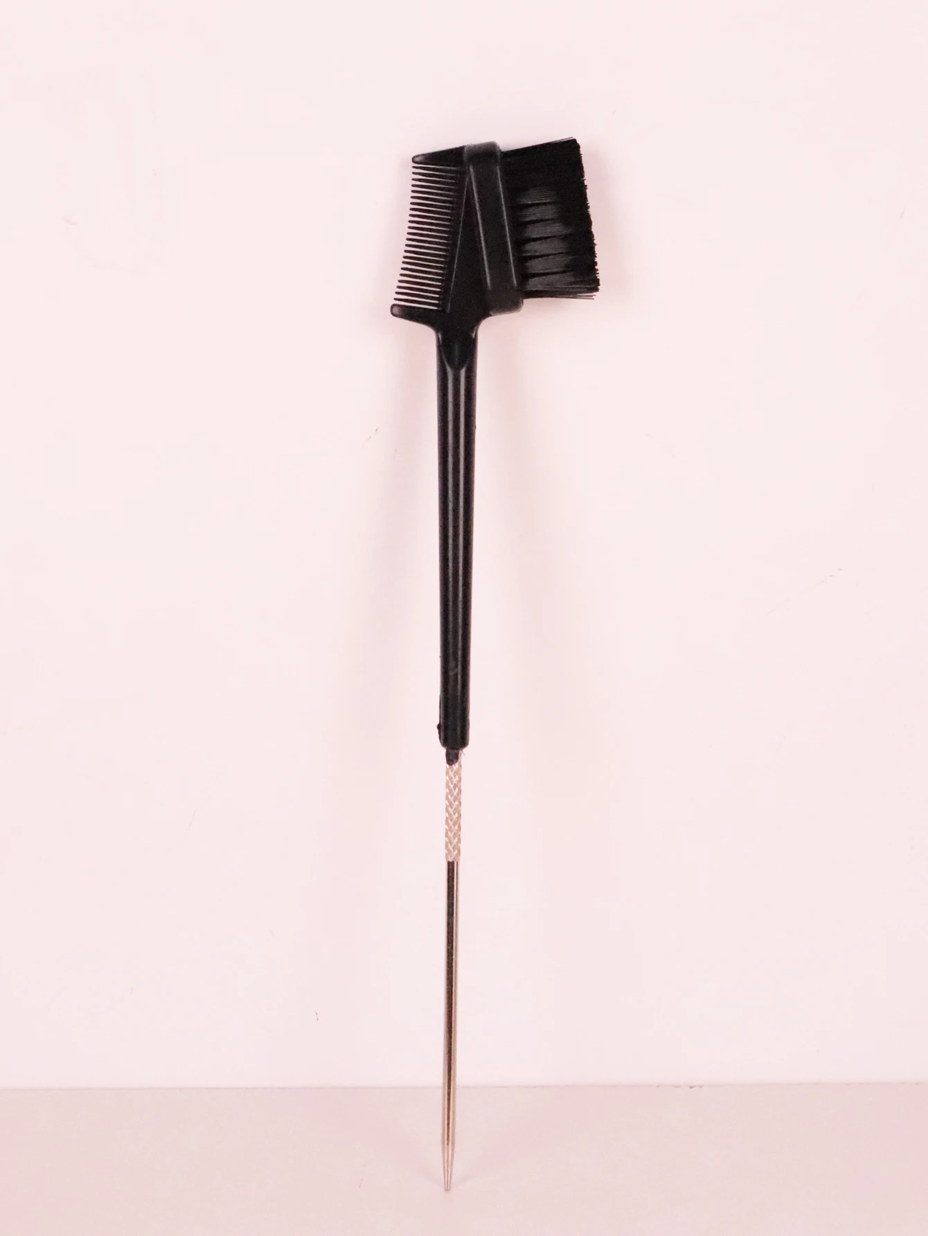 1pc Hair salon double-sided three in one edge control brush, beauty tool eyebrow comb Special for real hair wigs