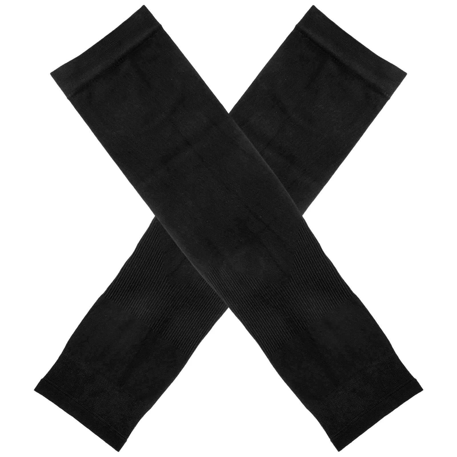 

3 Pairs Arm Sleeves UV Protection Summer Sports Cover Forearm Sweat Absorption Reusable Thumb Black Kids Men Women
