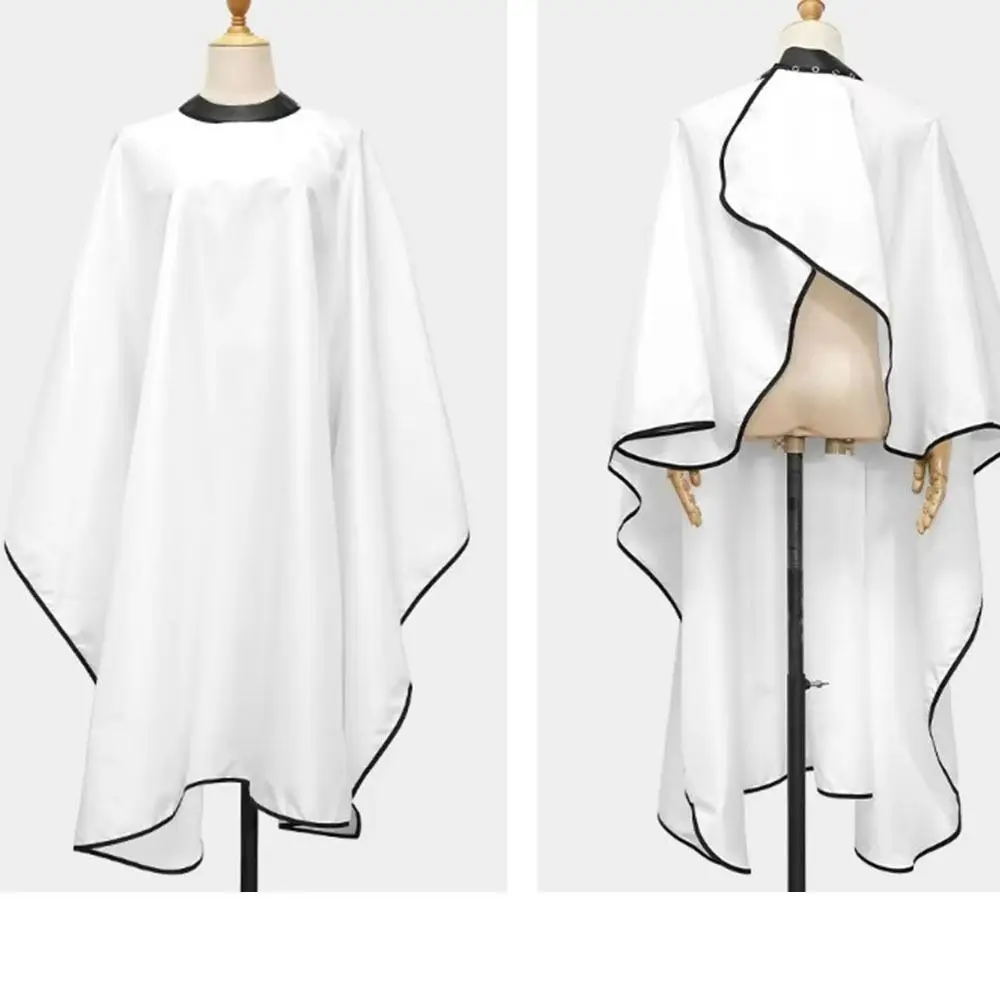 

Waterproof Silicone Neckline Gown Silicone Collar Anti-Static Collar Barbershop Cape Black White Adjustable Buckle