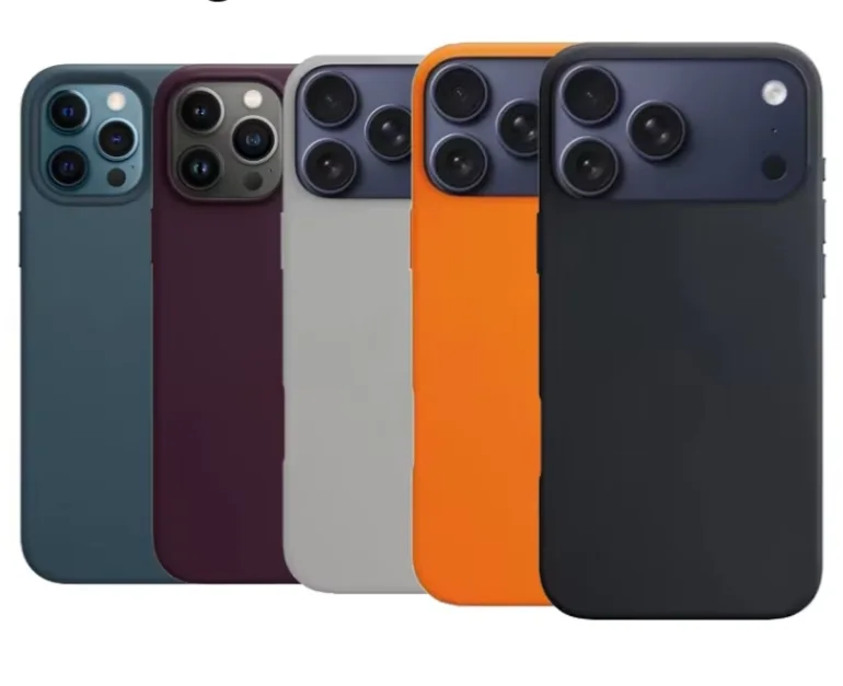Coque en silicone liquide pour iPhone 17 16 15 14 13 12 11 Pro Max, style téléphone, protection intégrale avec boîte