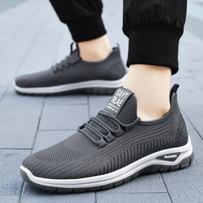 Men's shoes summer 2024 new breathable outdoor single shoe strap convenient running shoes sports shoes