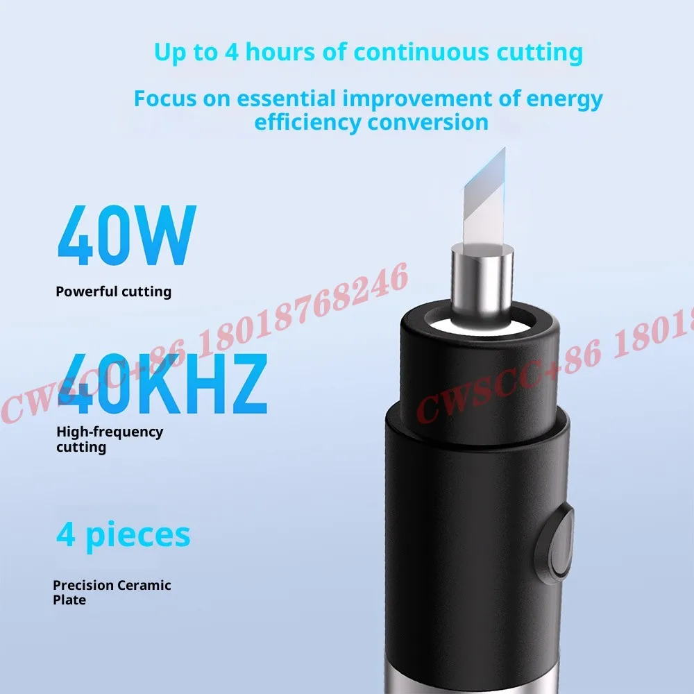 KS-F1 القاطع بالموجات فوق الصوتية المحمولة ثلاثية الأبعاد الطباعة تلميع فوهة بلاستيكية الراتنج PCB أداة الحفر الكهربائية #4