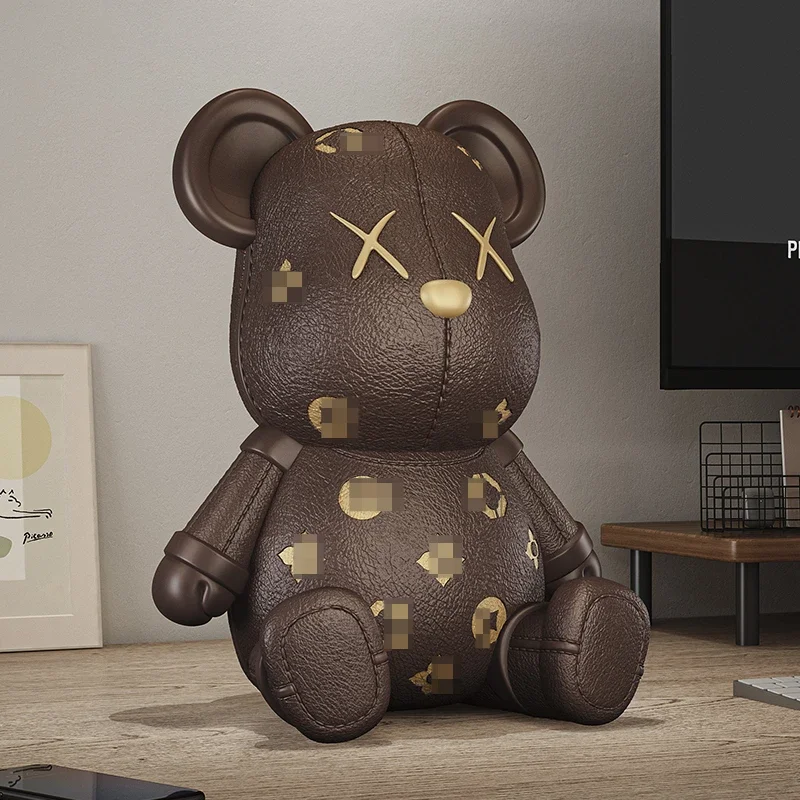 

Creative Boy and Girl Piggy Bank Violent Bear Piggy Bank, High-end Desktop Decoration for The Living Room