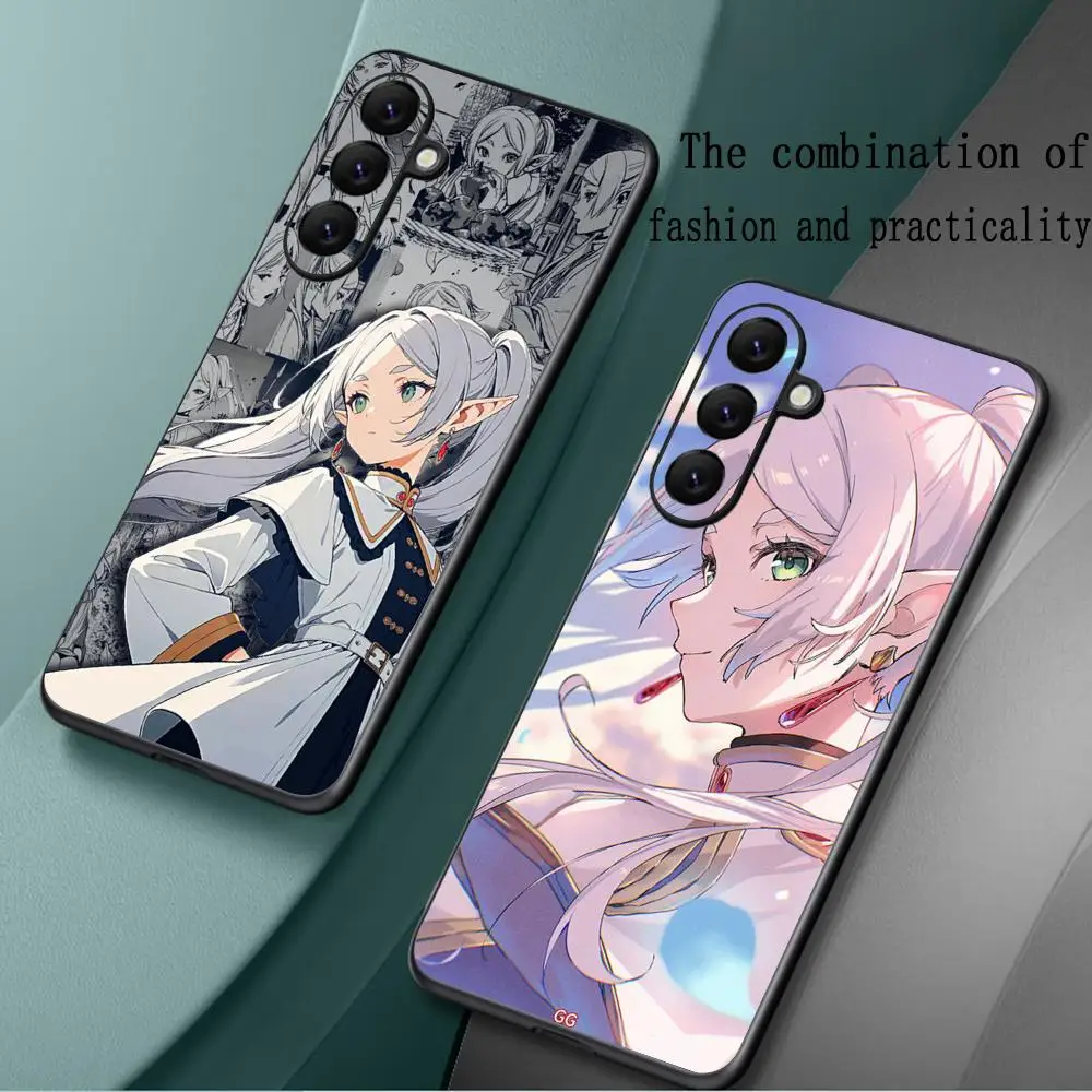 

Frieren japan girl anime design Phone Case For Samsung Galaxy S25 S24 S23 S22 S21 S20 Plus Ultra Note20 Limited Soft Black
