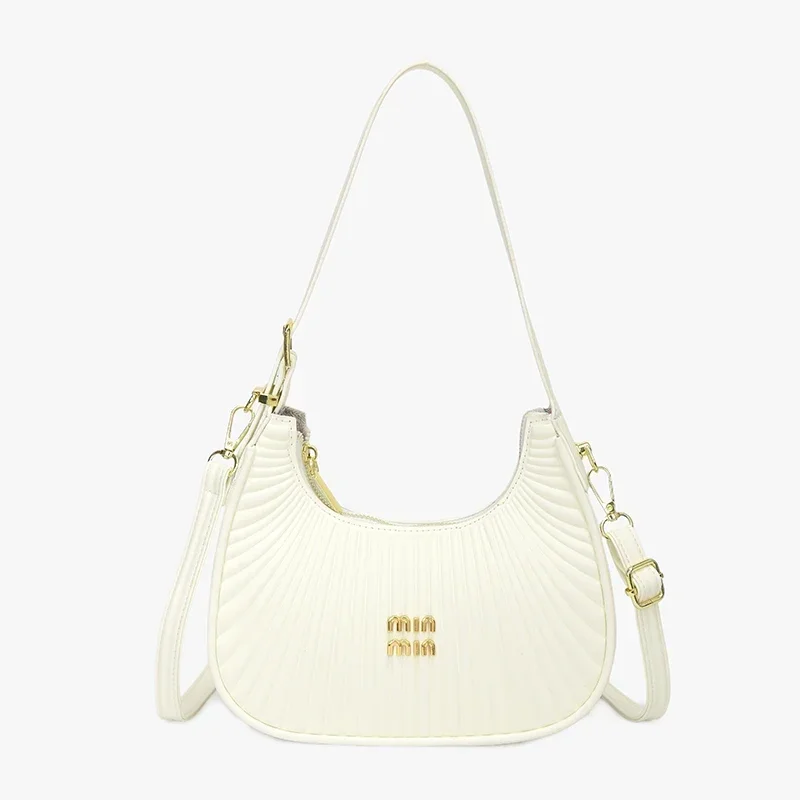Trendy Simple Fashion Chic Women'S Diaper Bag Elegant Crossbody Large Capacity Vintage Leather Luxury Designer Commuter Bag