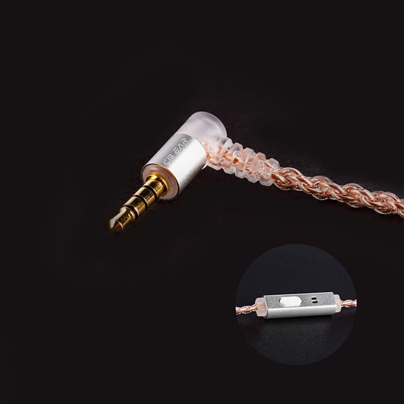 KBEAR 4-adriges Kupfer-Upgrade-Kopfhörerkabel mit Kabel, 2 PIN/QDC/MMCX/TFZ, Ohrhörer-Anschluss für KBEAR KZ ZSN PRO Kopfhörer, HiFi-Headset – Detail 7
