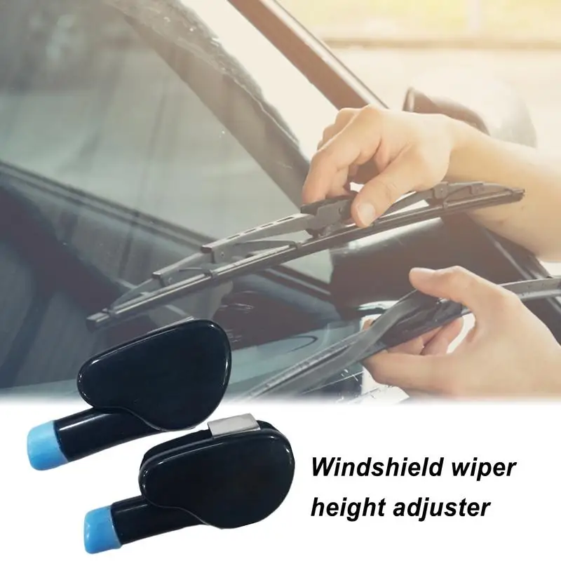 2Pcs Universal Car Accessories Concealed Black Car Windshield Wiper Stand For Left Hand Vehicle Use Scratch Repair Wiper Jack