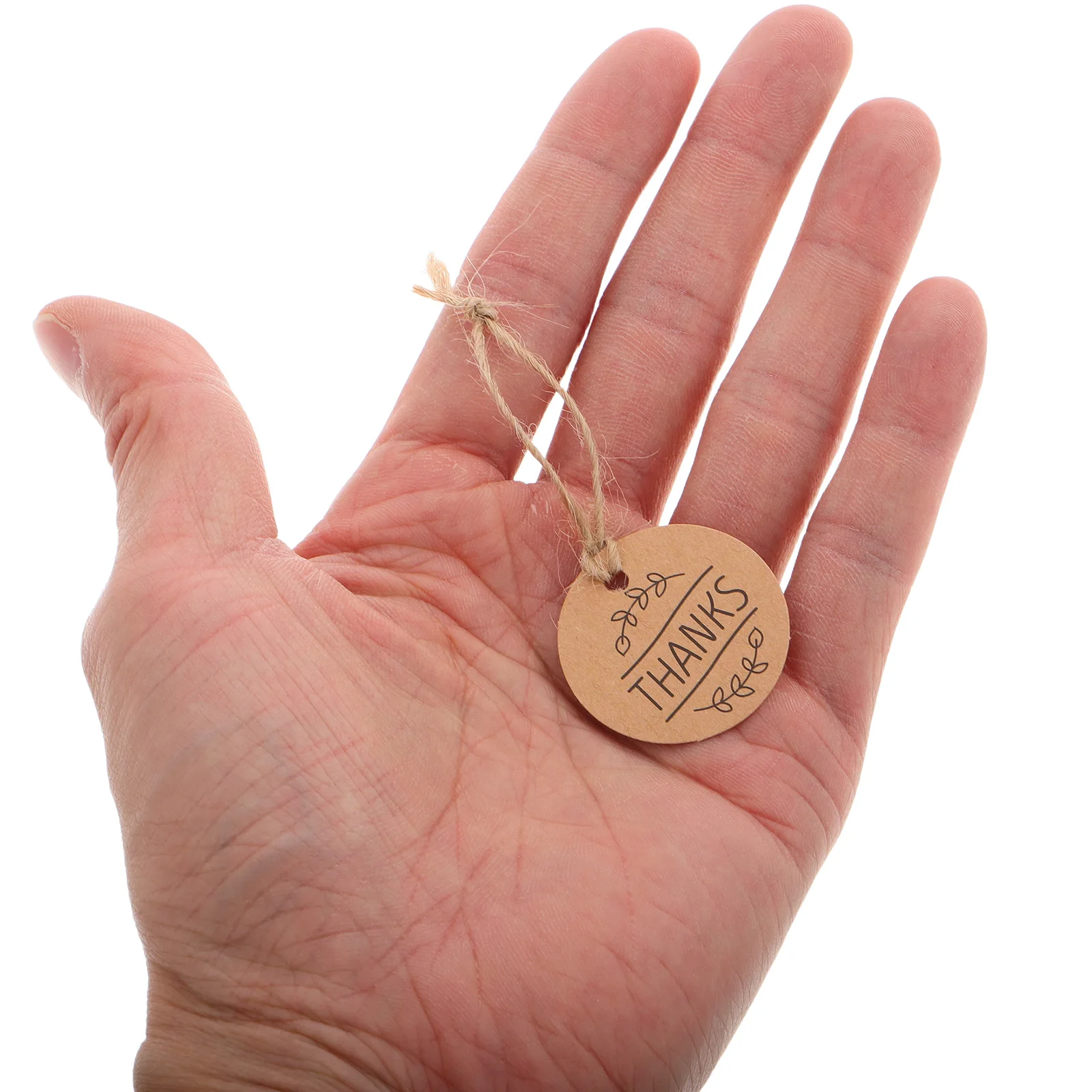 ป้ายของขวัญคราฟท์ 300 ชิ้น ป้ายตกแต่งงานปาร์ตี้วันเกิด ป้ายแขวนตกแต่งสำหรับซองจดหมาย ถุงเชือกป่าน DIY ขอบคุณ