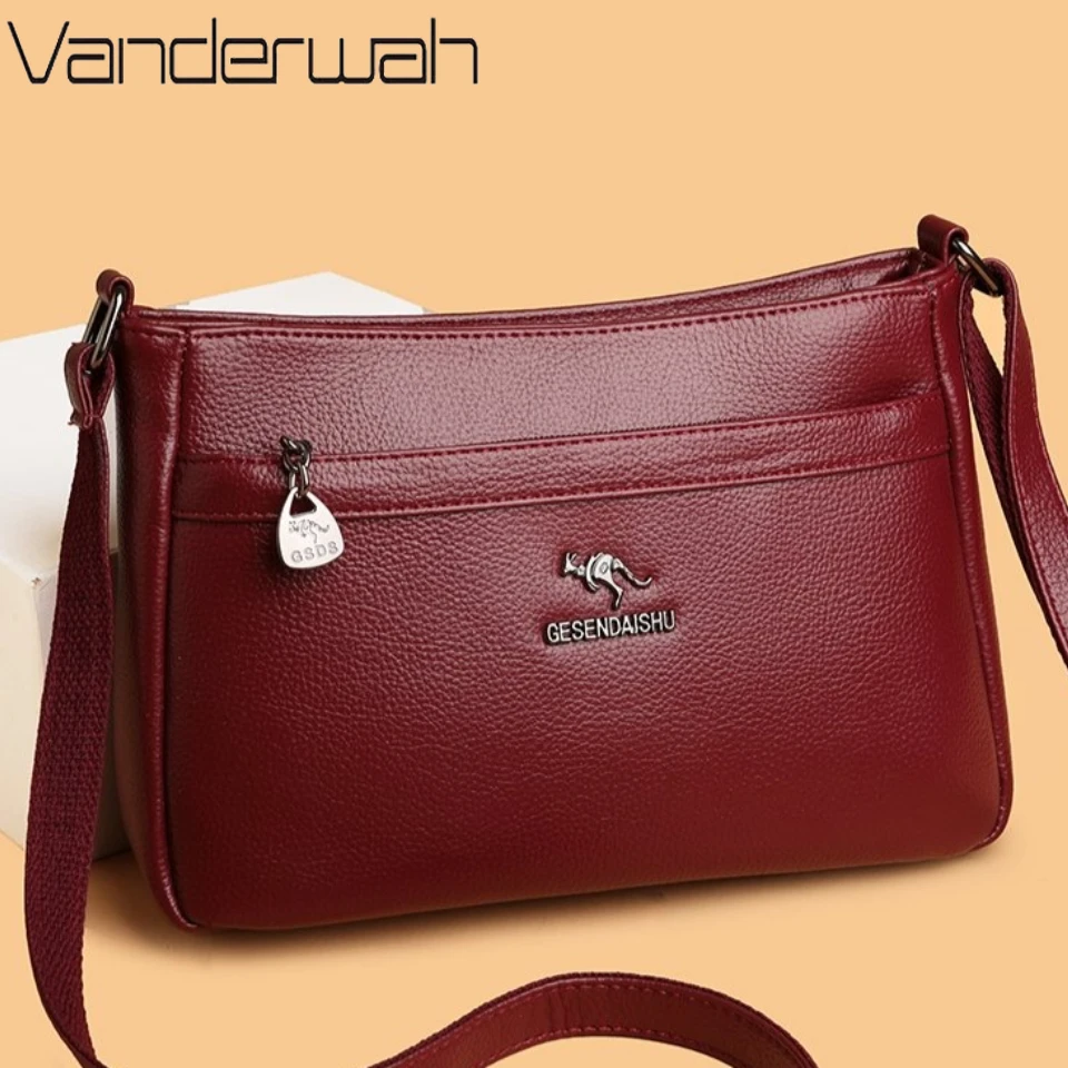 

Genuine Brand Top Quality Pu Leather Shoulder Crossbody Bag Luxury Women Bags Handbags Designer Casual Female Messenger Bag 2026