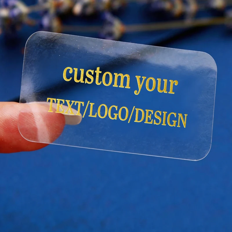 

50 Personalized Rectangular Sticker, Custom Transparent Stickers with Your Text Logo Design, Personalized Wedding Sticker Label