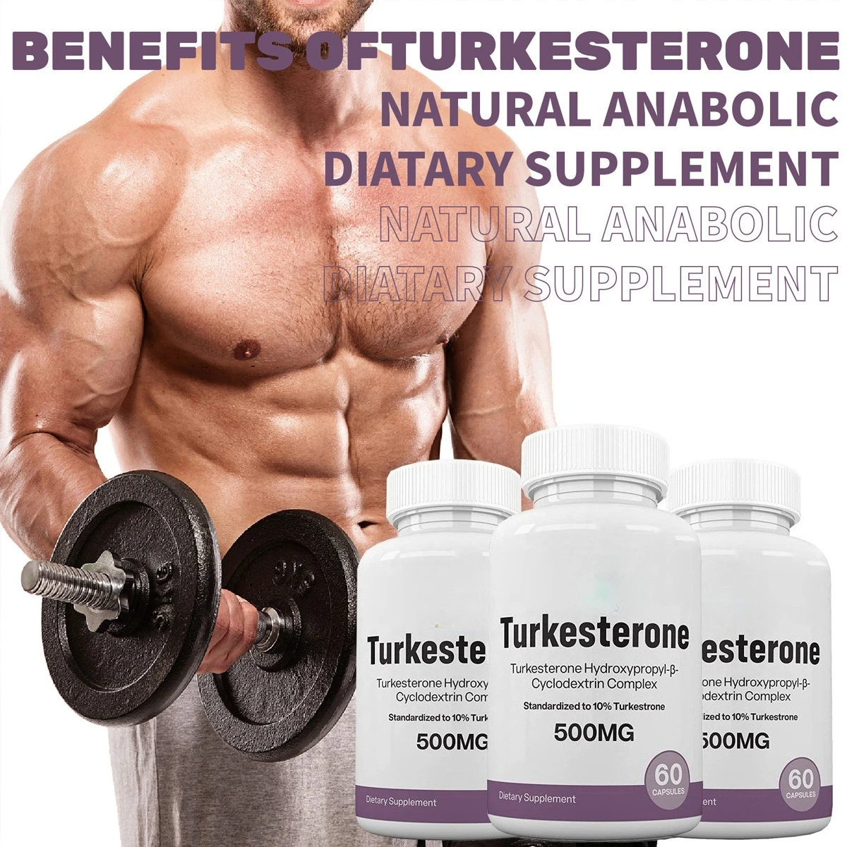 

2 Bottle of Türkiye Ester Ketone Capsule Improve Exercise Performance Promote Muscle Growth