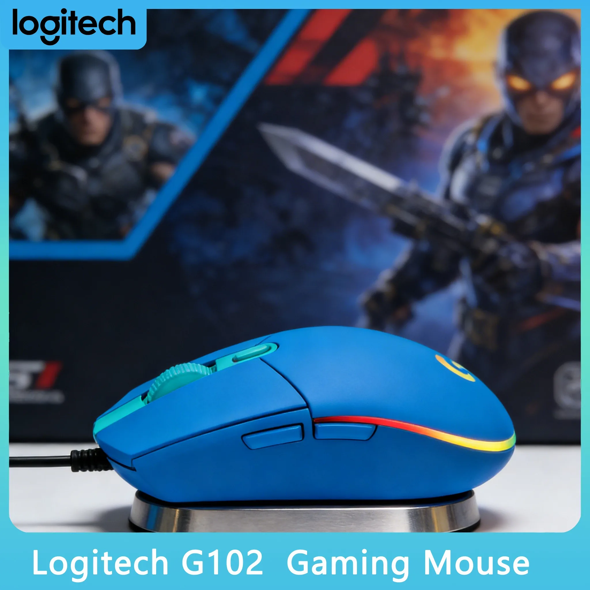 

Игровая мышь Logitech G102/G203 с облегченной конструкцией для снижения усталости