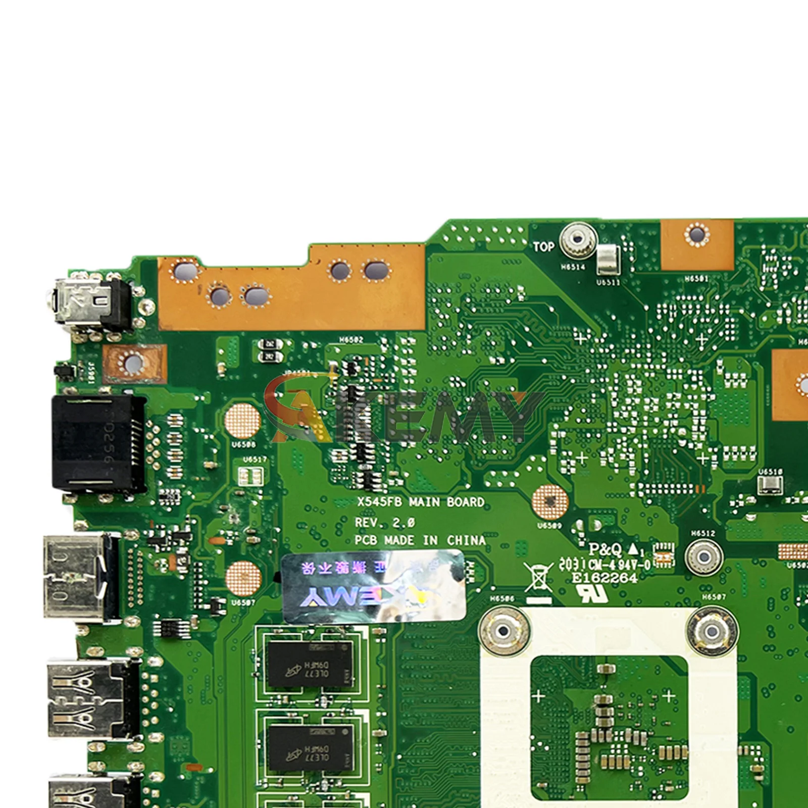X545fa placa-mãe do portátil para asus vivobook x545fb x545f x545fj x545fa notebook mainboard com 10th gen i3 i5 i7 101% testes ok