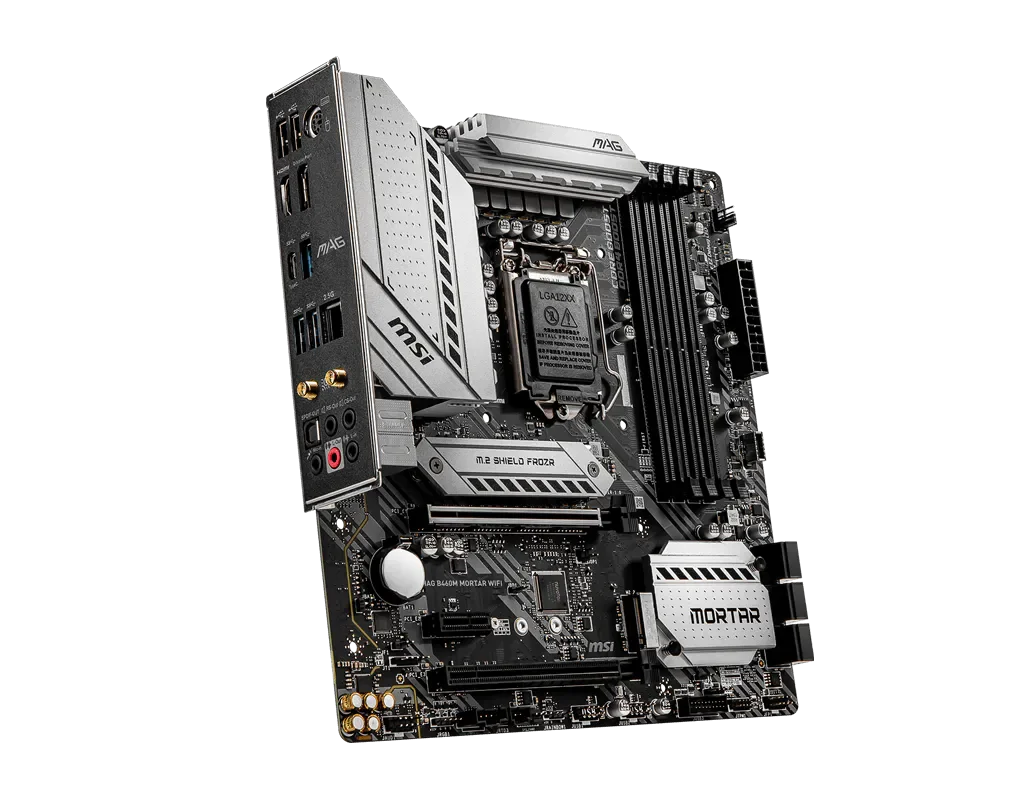 Carte m�re MSI MAG B460M MORTAR WIFI LGA 1200 2�PCI-E X16 128GB PCI-E 3.0 1�Display Port 4�DDR4 1�HDMI