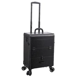 Embroidery suitcase, door-to-door nail art, eyelash makeup, beautician, medical beauty trolley wheel, storage toolbox