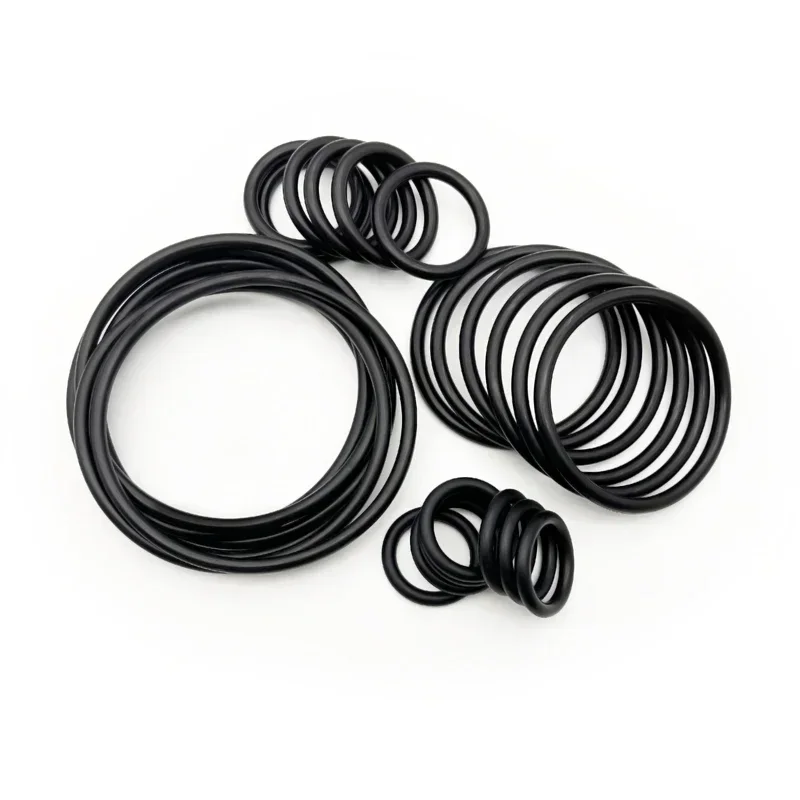 Joints toriques NBR durables CS 2.65 /ID 4mm ~ 60mm, anneaux en Nitrile résistants aux produits chimiques pour scellage de canalisations et de réservoirs industriels, 20 pièces