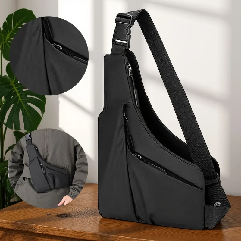 Multi-function Shoulder Crossbody Bag Men Close-fitting Storage Bag Outdoor Portable Waist Bag