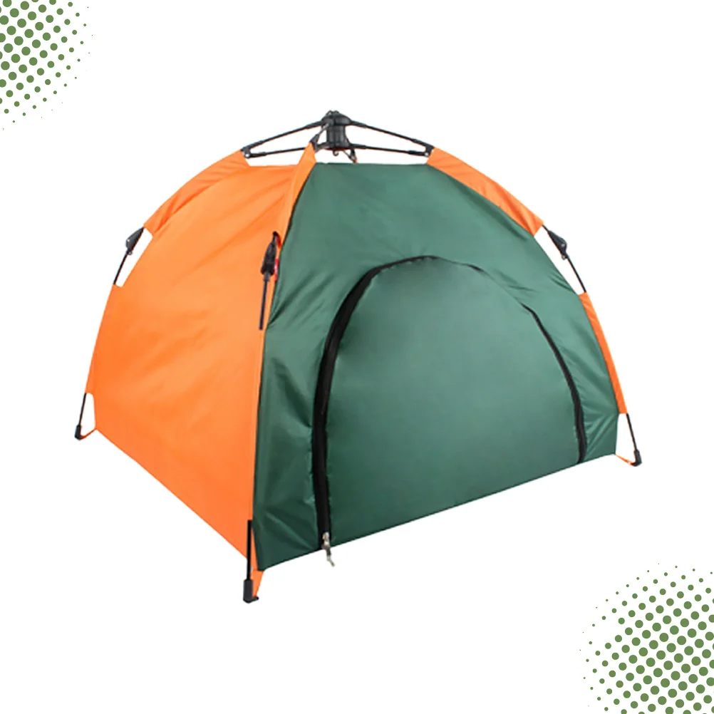 Tente de jeu intérieure et extérieure pliable pour animaux de compagnie, tente de rangement de protection solaire anti-pluie, tapis amovible en Polyester Durable, facile à nettoyer