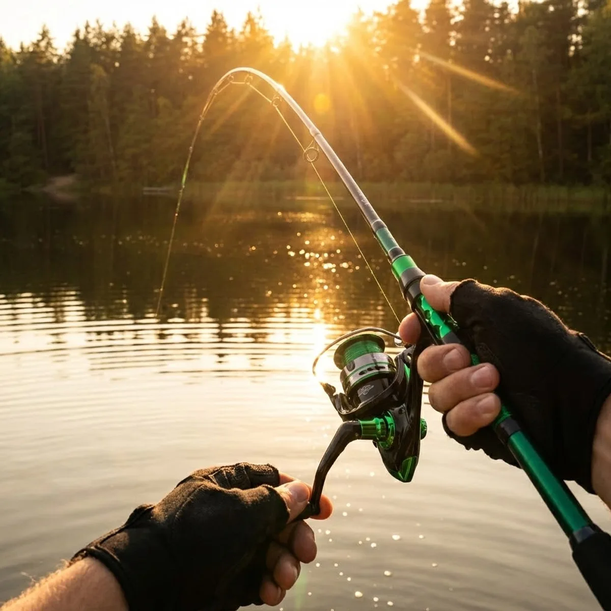 

Набор для рыбалки: телескопическая удочка, спиннинговая катушка, приманки, крючки, комплект для путешествий