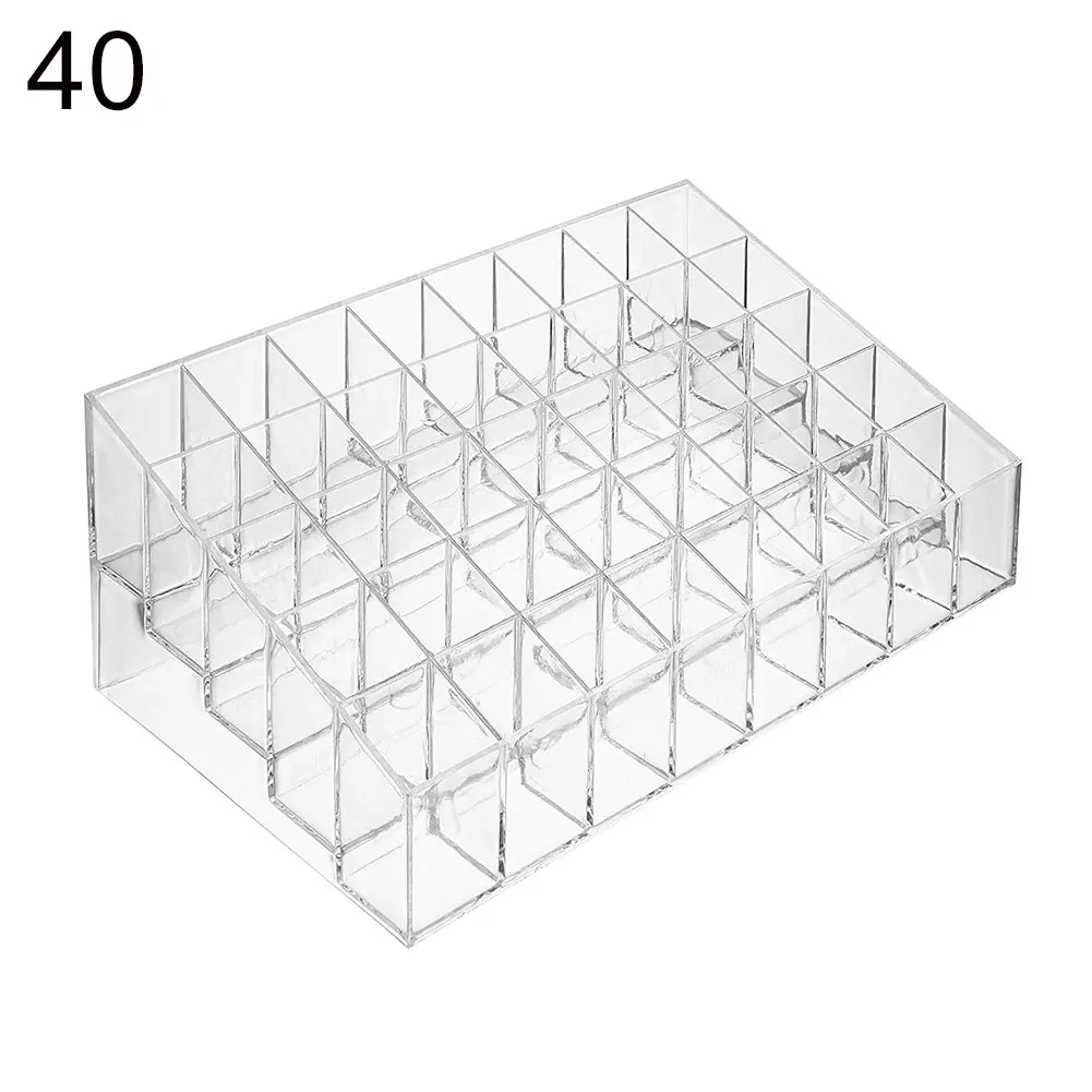 36/40 Grids Acrylic Makeup Organizer Storage Box Cosmetic Box Lipstick Jewelry Box Case Holder Display Stand make up organizer