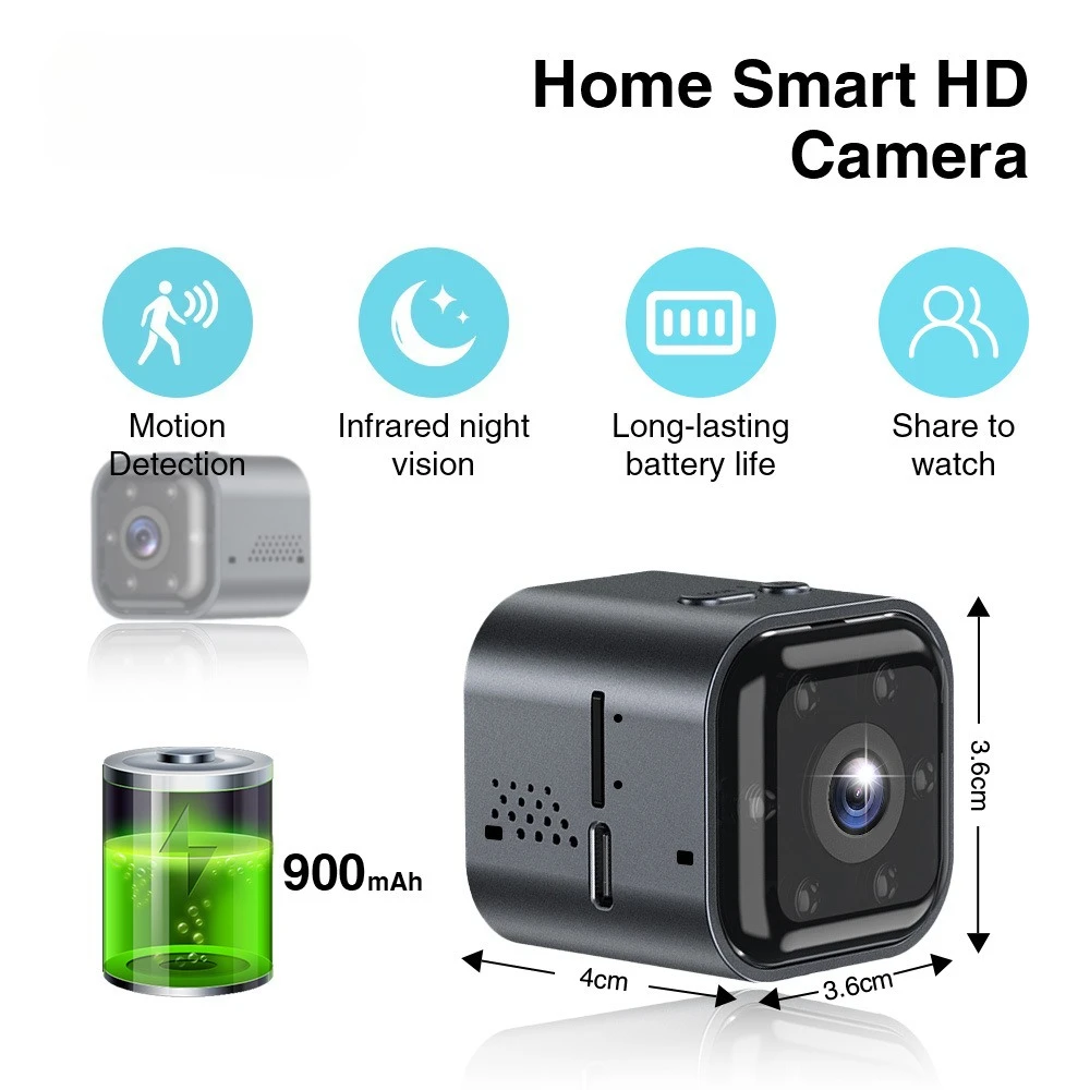 كاميرا للأطفال، وظيفة النوم والاستعداد التلقائي، كاميرا ذكية عالية الوضوح 1080 بكسل، مراقبة WiFi للأطفال والحيوانات الأليفة