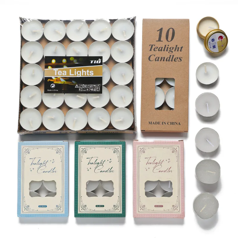 

Small Round Candles for Melting Wax Beads DIY Sealing Stamp Birthday Wedding Proposal for Household Tea Brewing Craft Supplies