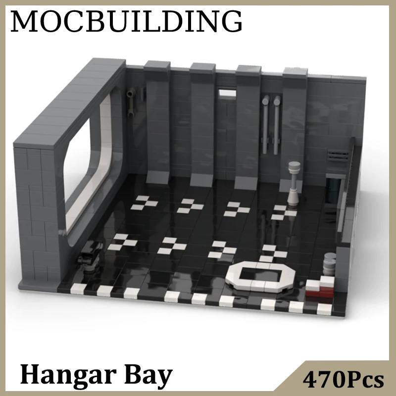 

Hangar Bay Model MOC Building Blocks Display Construction Toys Birthday Gift Collection Christmas Presents