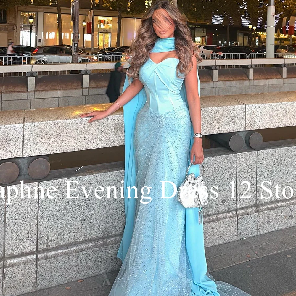 Customized  Temperament Mermaid Sweetheart Pleats Sequined Ribbons Evening Dress Graceful Jersey Photo Color Vestido De