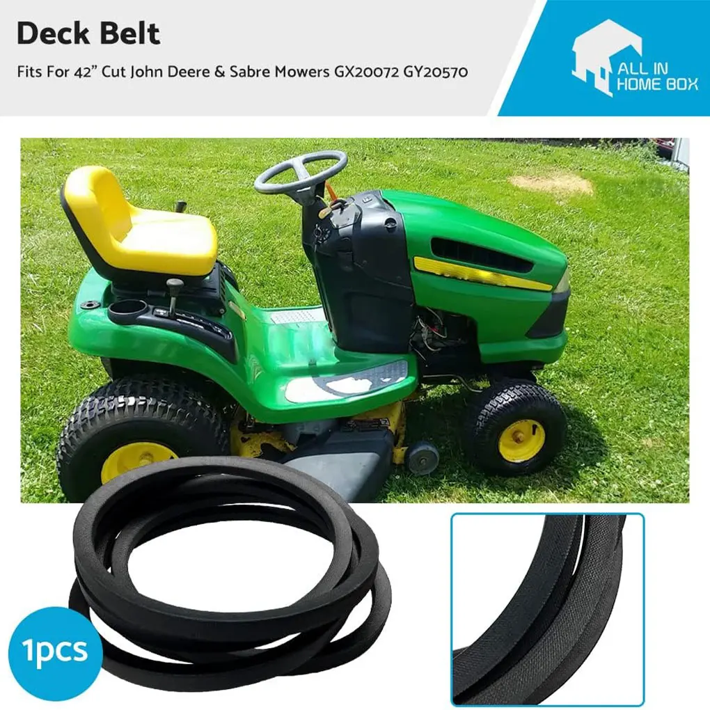 

For Deck Belt Improved Productivity With 42Inch Black Deck Belt For Deere Sabre Mowers Easy