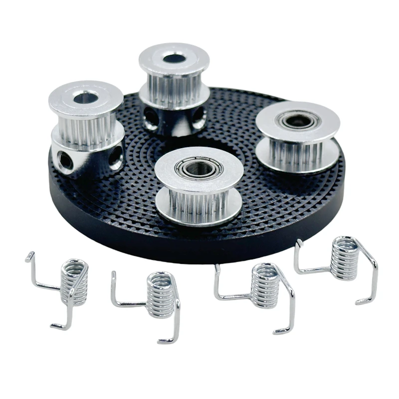 

Детали 3D-принтера 2 шкива GT2 20 зубьев Отверстие 5 мм 2 метра GT2 6 мм Ремень ГРМ 2 натяжного ремня 4x Натяжитель для комплекта аксессуаров для 3D-принтера