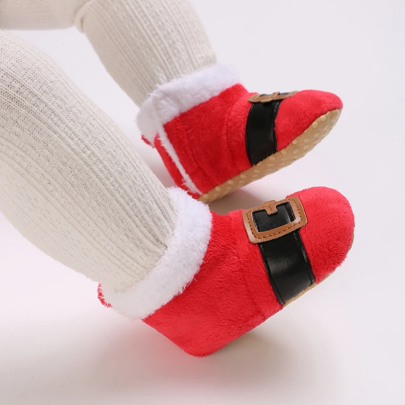 Weihnachtliche warme Winterschuhe für Männer und Frauen 0-18M Neugeborene Weihnachts-Cosplay Niedliche Cartoon-Kinder-Anime-Schuhe – Detail 8