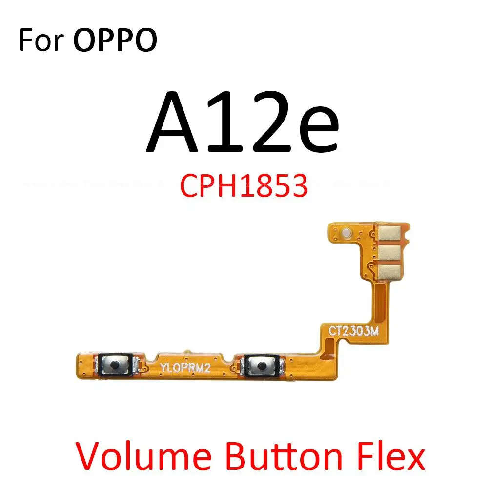 Power ON OFF Mute Switch Control Key Volume Button Flex Cable For OPPO A12 A12e A15 A15s A16 A16e A16K A16s A17 A17k Parts