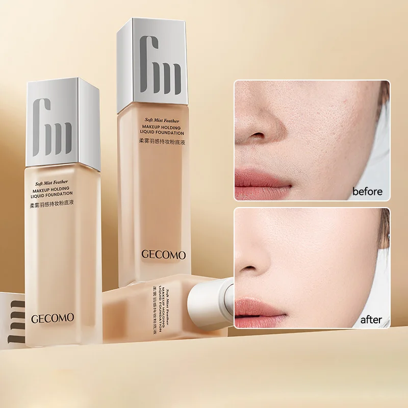 

GECOMO long-lasting makeup foundation that doesn't come off,hydrating, moisturizing,lightweight, concealer,oily skin foundation