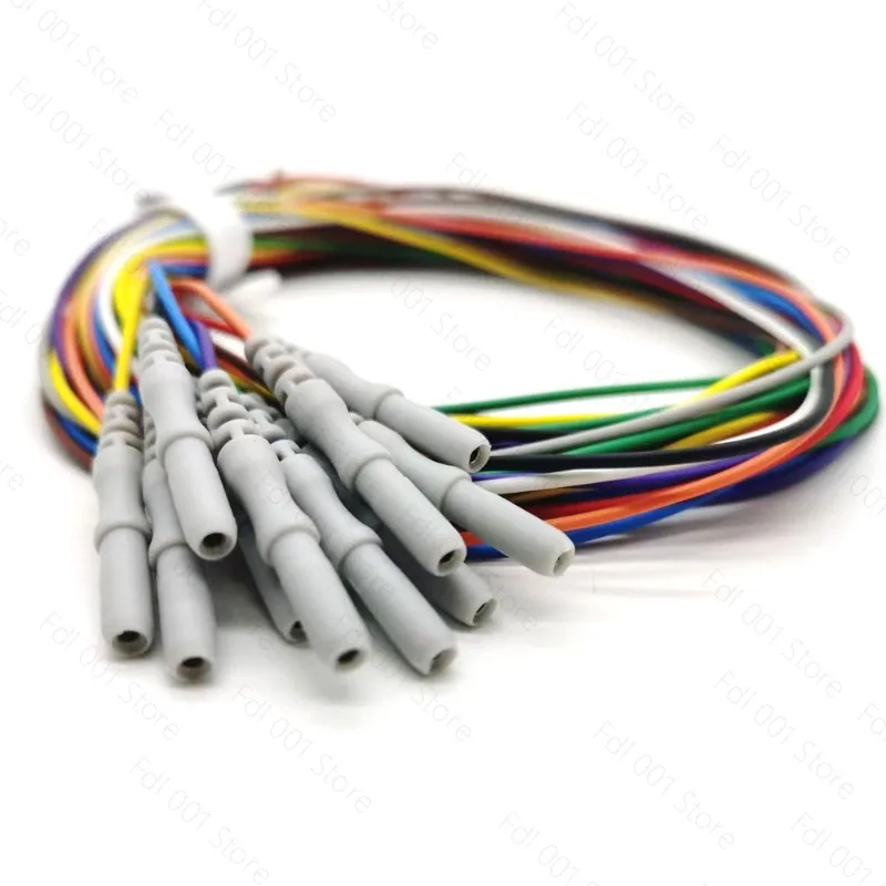 EEG Disc Electrode Leadwire EMG Electrode Cable for Brain Wave Monitor
