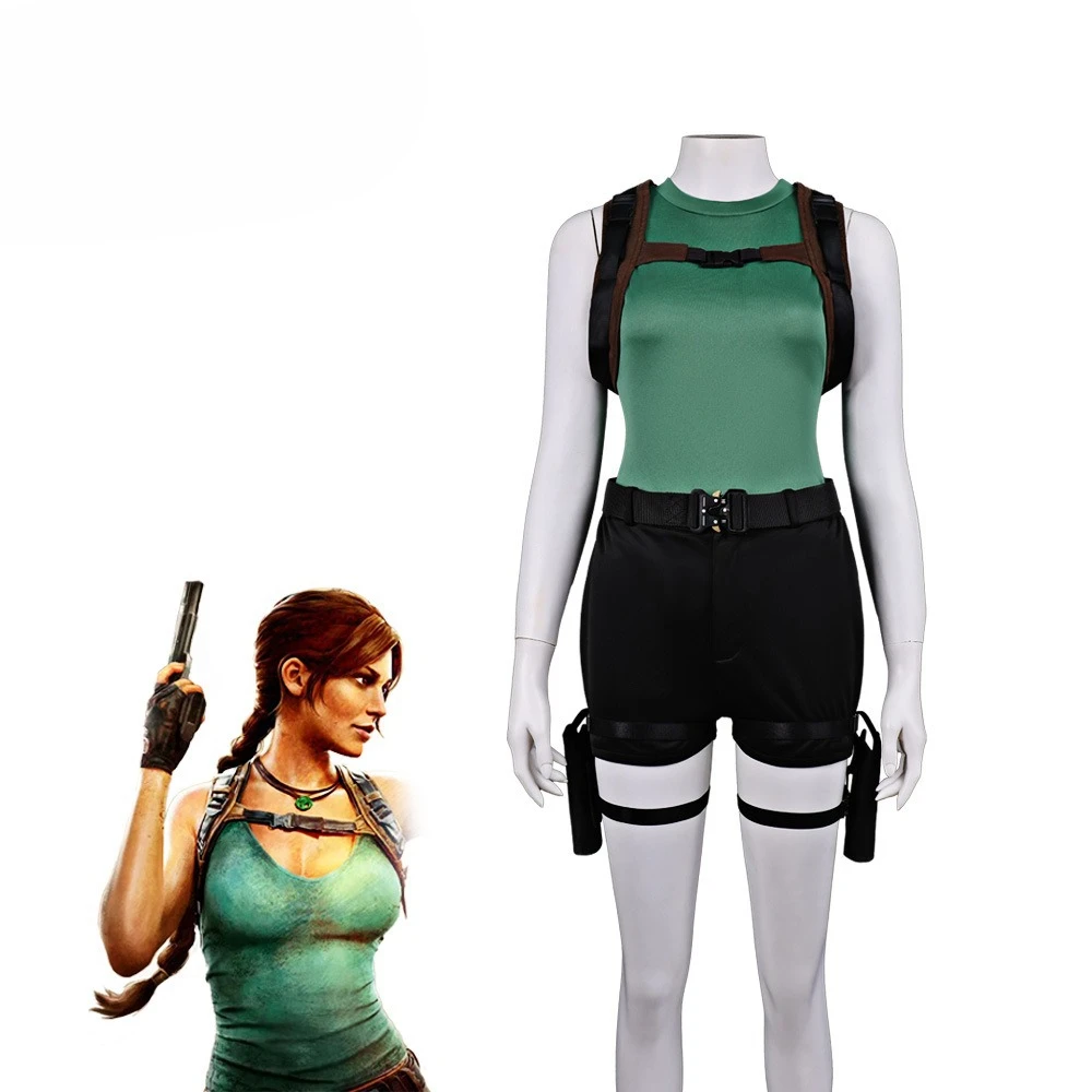 

Костюм для косплея Лары из игры Tomb Raider, полный комплект, для Хэллоуина, маскарада, выступлений, для взрослых женщин