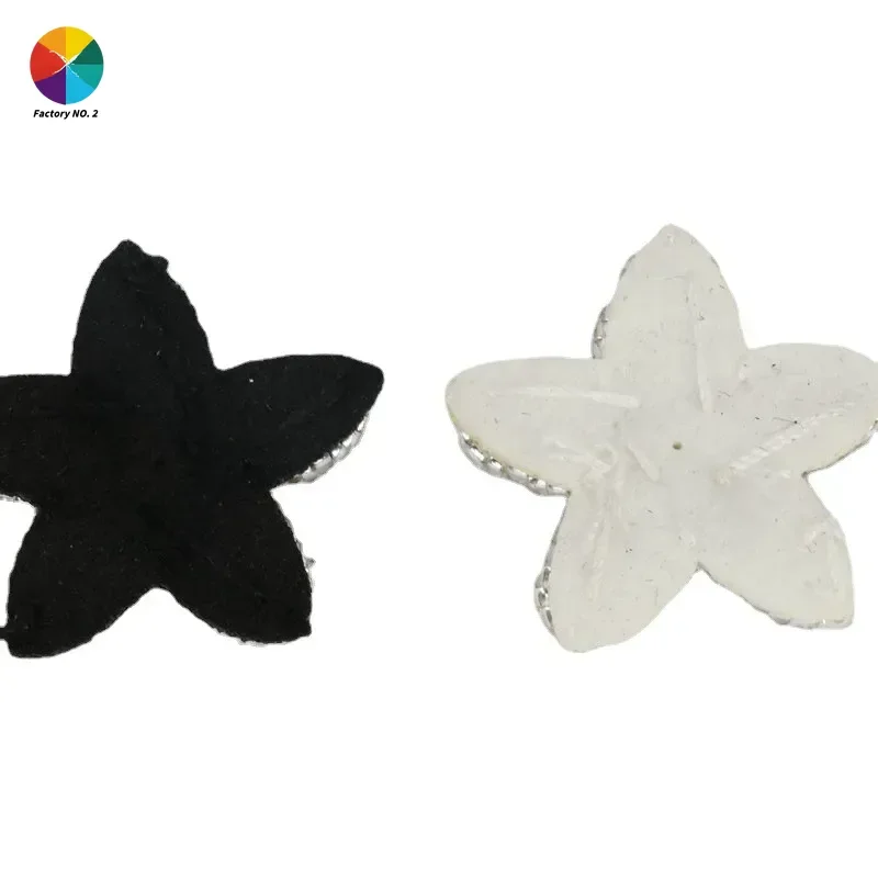 

New Star Cloth Sticker Rhinestone Size Pentagram Patch Sticker Handmade Beads Children's Decorative Sticker Clothing Accessories