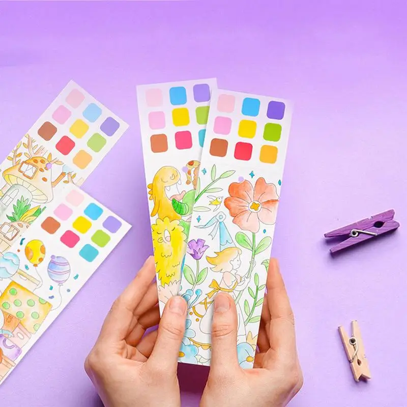 어린이용 수채화 그림책, 재미있는 물 그림 세트, 유아용 물 색칠하기 책 세트, DIY 그림 도구, 개선