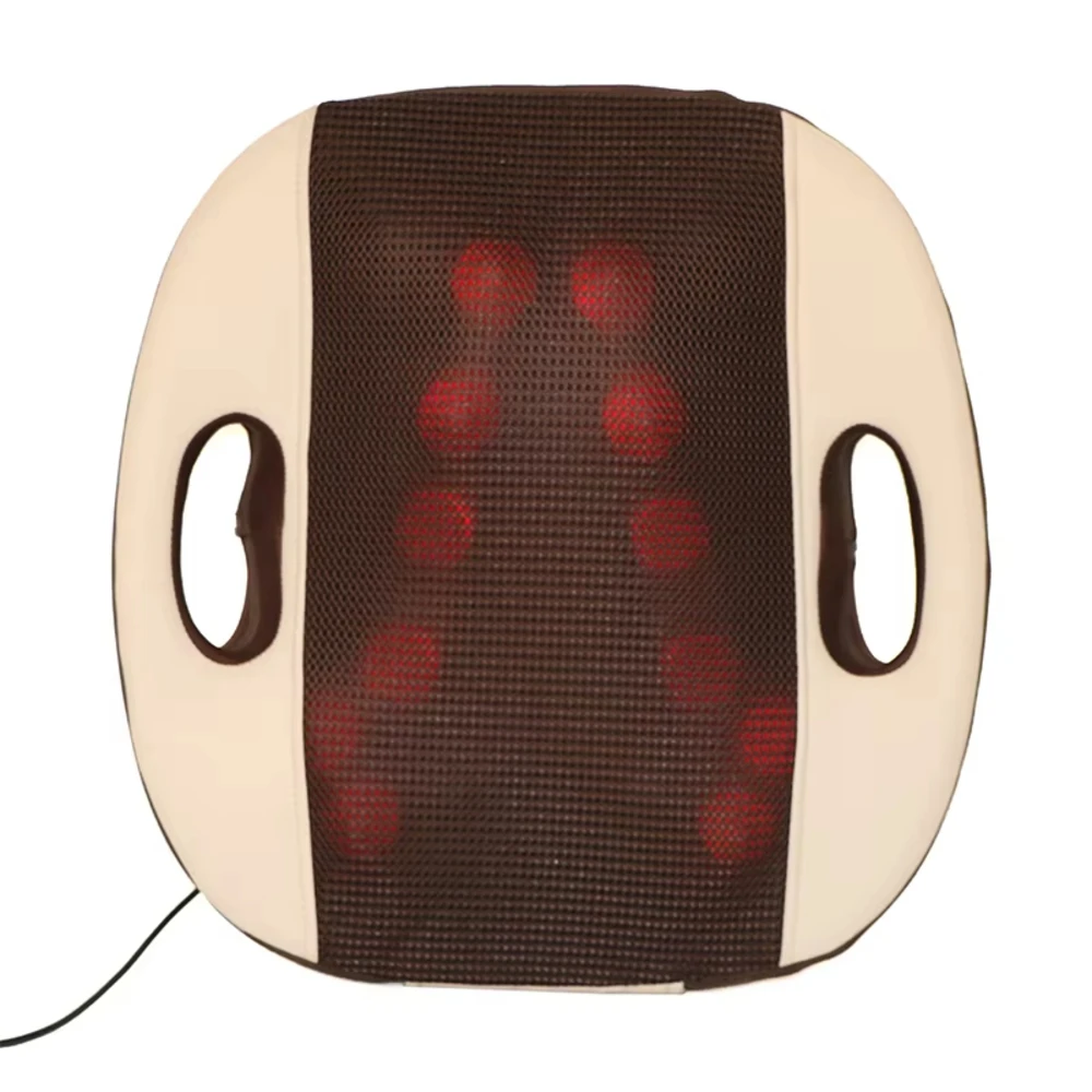 

portable vibrating shiatsu kneading back infrared heating back massage cushion for vest