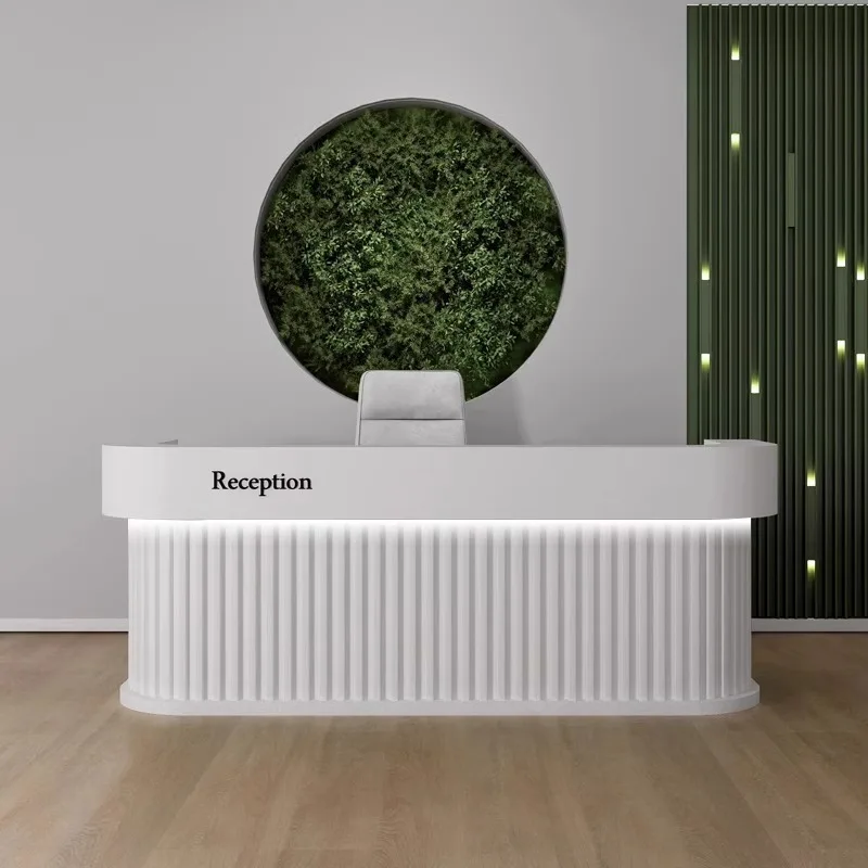 Simple beauty salon checkout page clothing barber shop medical beauty bar table baking paint yoga studio company front desk