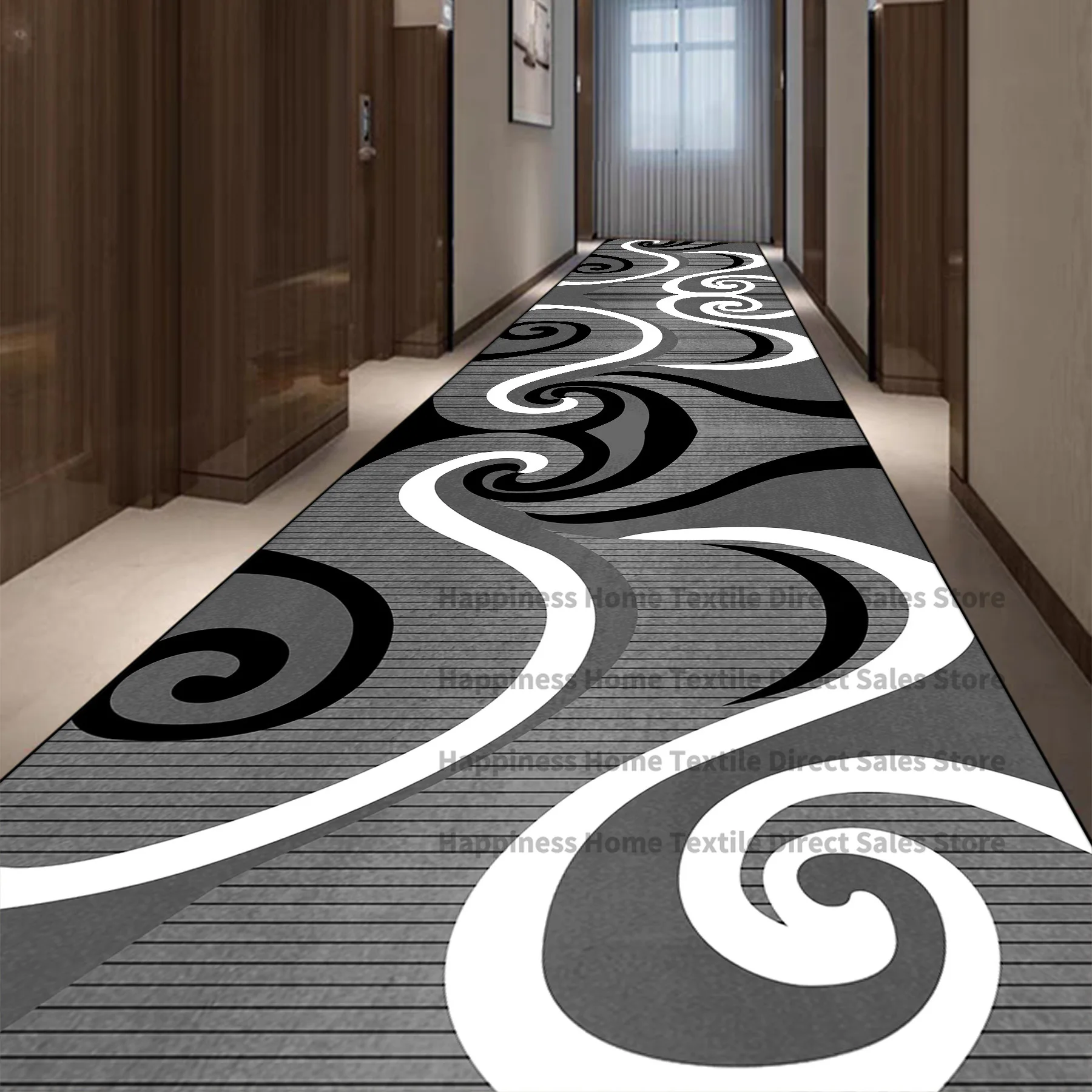 Light Luxury Long Corridor Carpet Runner Washable Hallway Area Rugs Hotel Porch Entry Doormat Non-slip Stairway Floor Mats Ковер